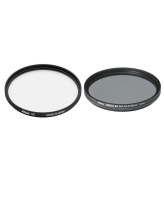 58mm Multi-Coated Neutral Clear and Circular Polarizer II Filter, 2-Piece Set for 58mm Lenses