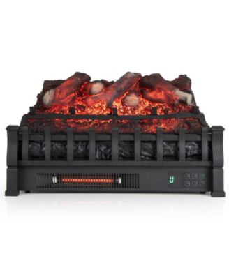 3D Flame Infrared Quartz Electric Fireplace Log Set Heater