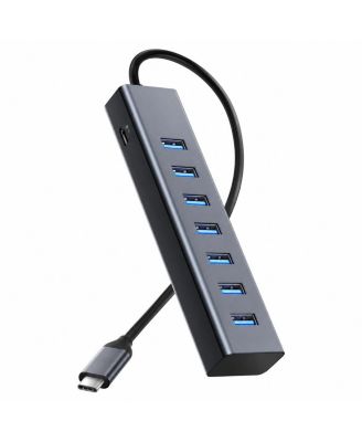 7-Port USB 3.0 USB-C Hub for Windows, macOS, and Linux