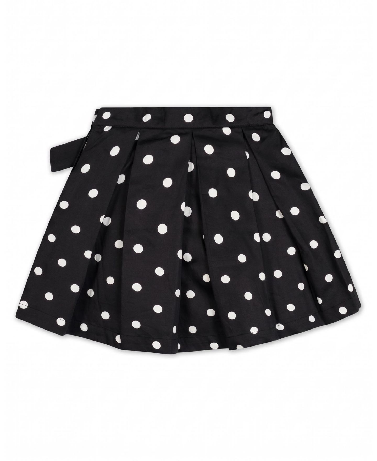 Юбка Hope & Henry Pleated Party with Bow для девочек, цвет: Чёрный в горошек — фото 2