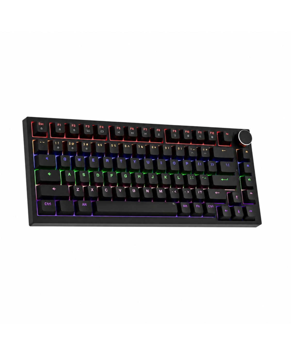 Lofree 75% Wired Hot-Swappable Mechanical Gaming Keyboard for Pc, Mac - Black