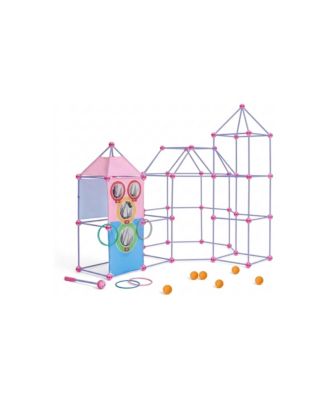 Fort Building Ring and Ball Toss 225-Piece Building Set, Ages 4+