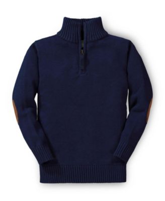 Boys' 4-20 Mock-Neck Half-Zip Sweater