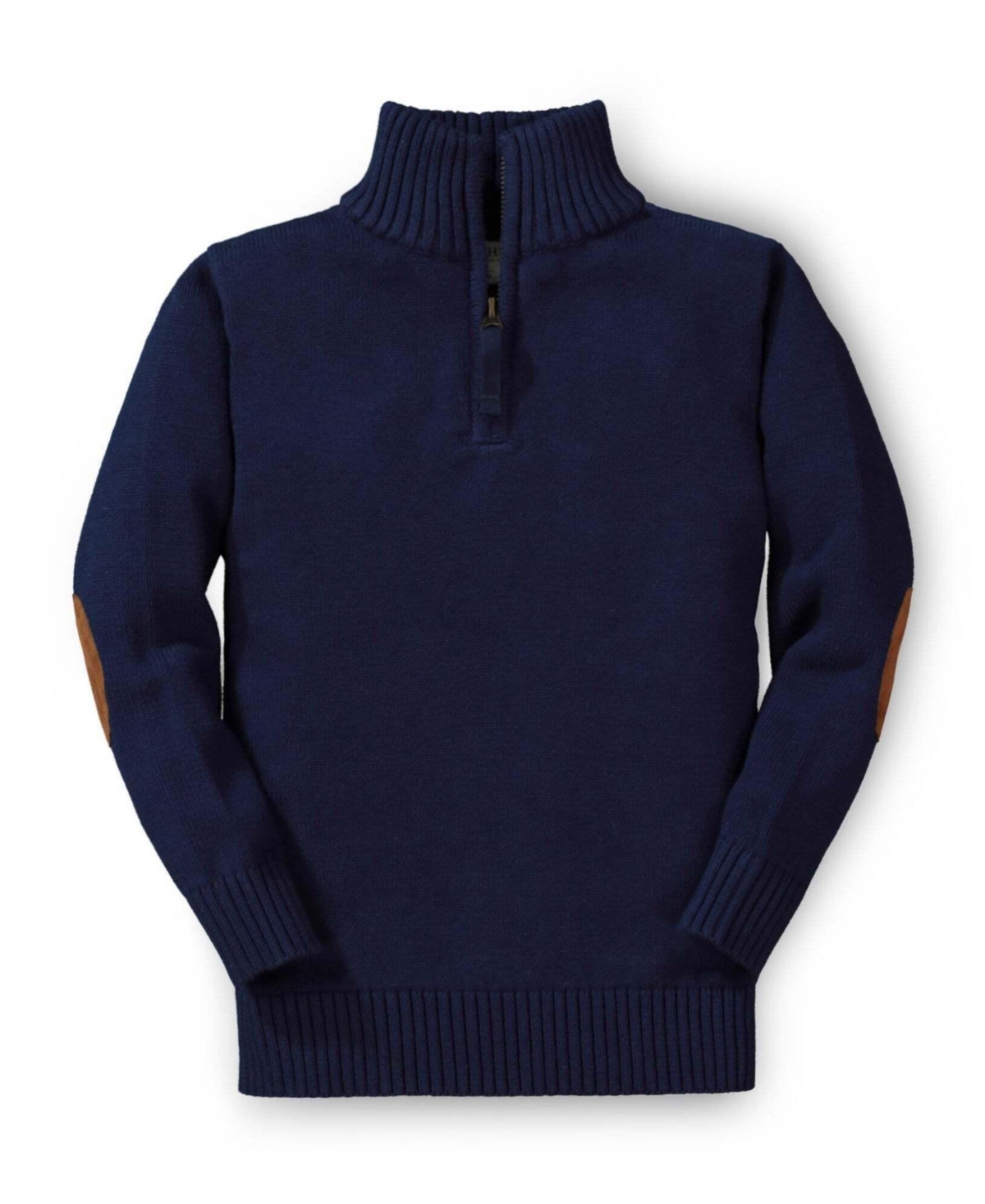 Hope & Henry Boys' 4-20 Mock-Neck Half-Zip Sweater