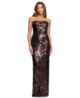 Women's Tyler Strapless Sequin Long Gown