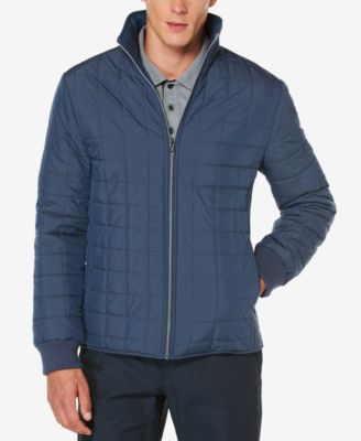 perry ellis nylon packable quilted jacket