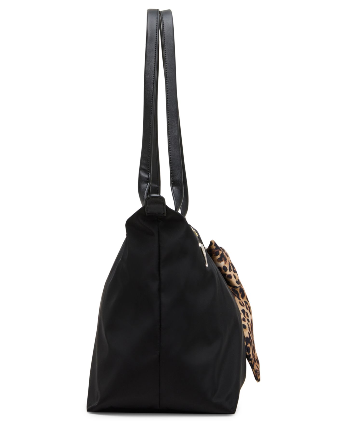 Женская сумка Madden Girl Large Nylon Removable Bow Charm Tote, цвет: Чёрный — фото 5