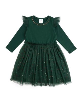 Baby Girls' Long Sleeve Christmas Tutu Dress