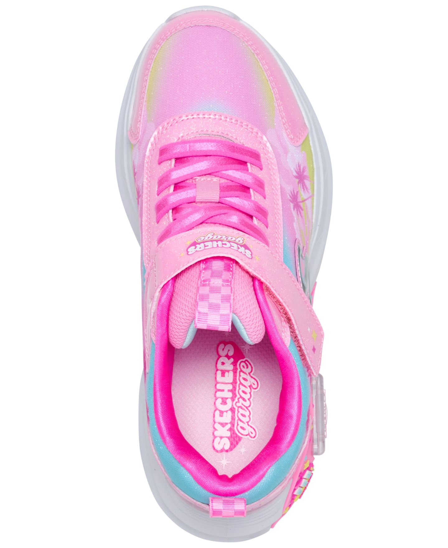 Детские кроссовки Skechers Garage - Glam Racer, цвет: Розовый / Разноцветный — фото 5