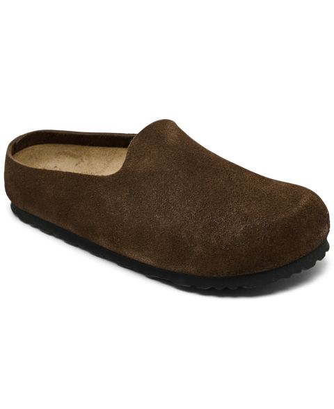 Женские сабо Birkenstock Amsterdam Wrapped Suede Leather, цвет: Carafe