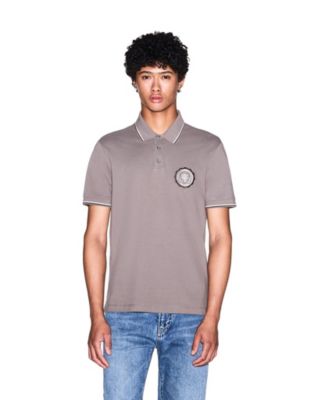 Men's Crossover Pique Slim-Fit Polo Shirt