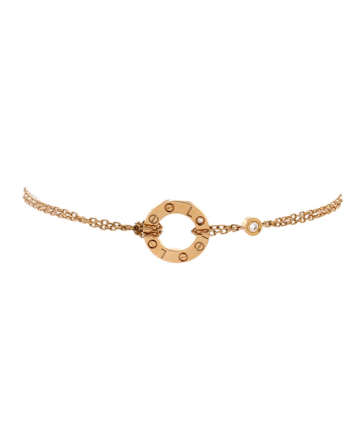 Pre-Owned Cartier Love Diamond Bracelet (0.03 ct. t.w.) in 18K Yellow Gold - 18k yellow gold