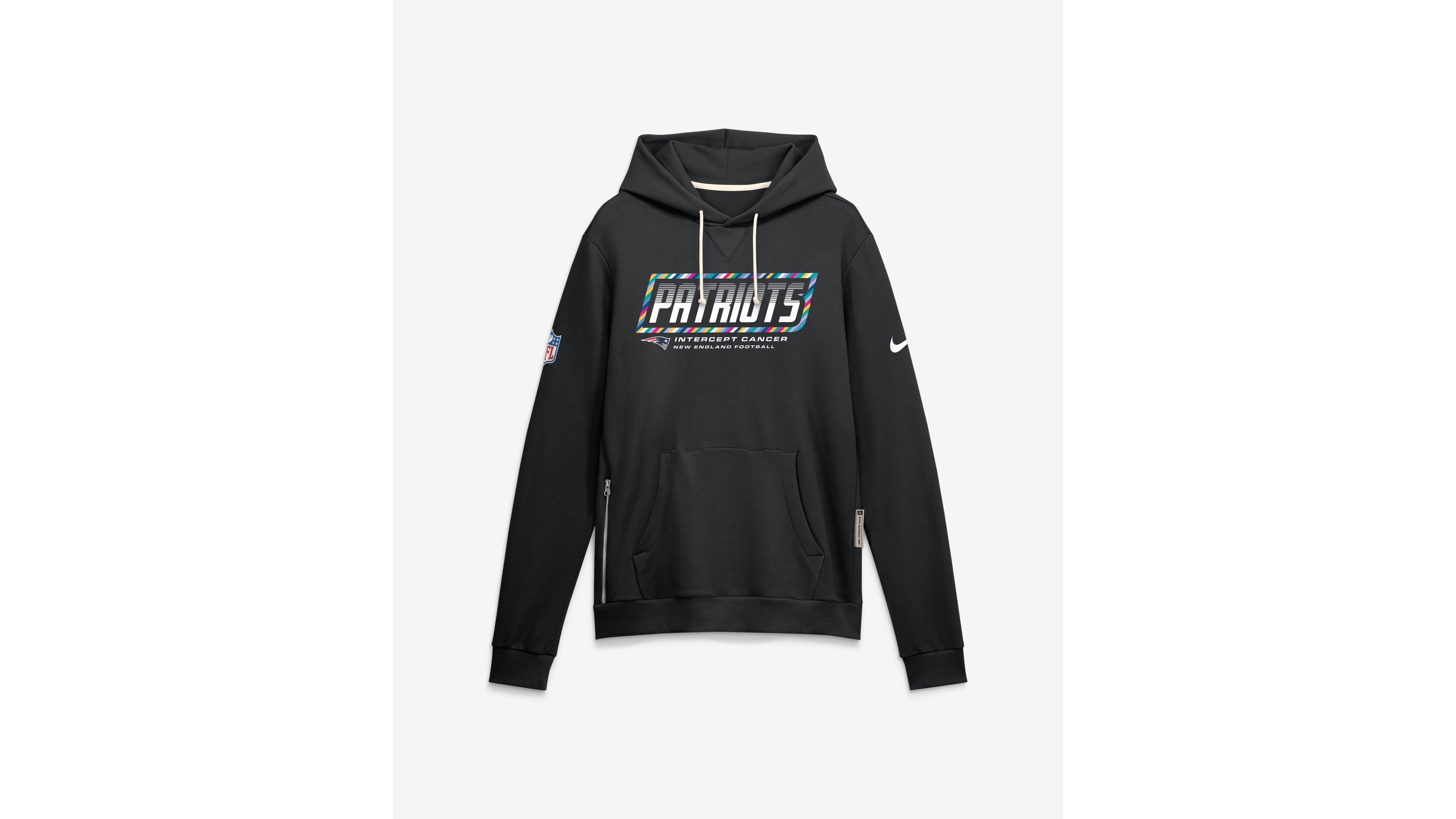 Nike Men's Black New England Patriots 2026 Nfl Cruical Catch Sideline Dri-Fit Pullover Hoodie