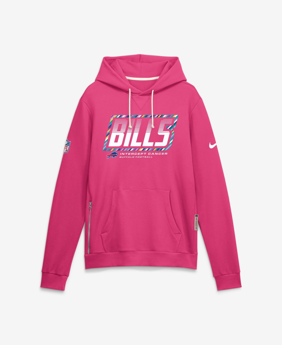 Nike Men's Pink Buffalo Bills 2026 Nfl Cruical Catch Sideline Dri-Fit Pullover Hoodie