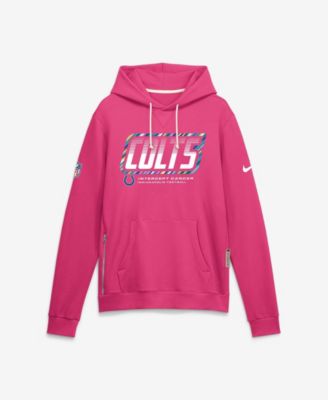 Men's Pink Indianapolis Colts 2026 NFL Cruical Catch Sideline Dri-Fit Pullover Hoodie