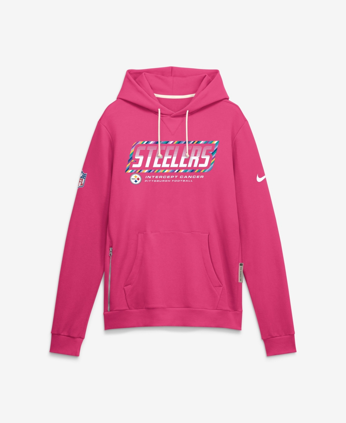 Nike Men's Pink Pittsburgh Steelers 2026 Nfl Cruical Catch Sideline Dri-Fit Pullover Hoodie