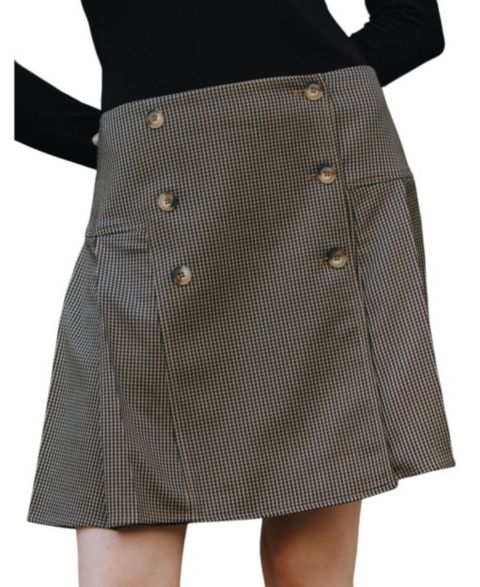 Женская юбка Albaray Pleated Mini, цвет: Коричневый