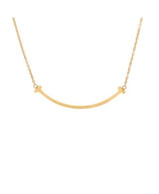 Pre-Owned Tiffany and Co T Smile Pendant Necklace