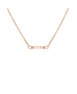 Pre-Owned Tiffany and Co Fleur de Lis Key Bar Pendant Necklace