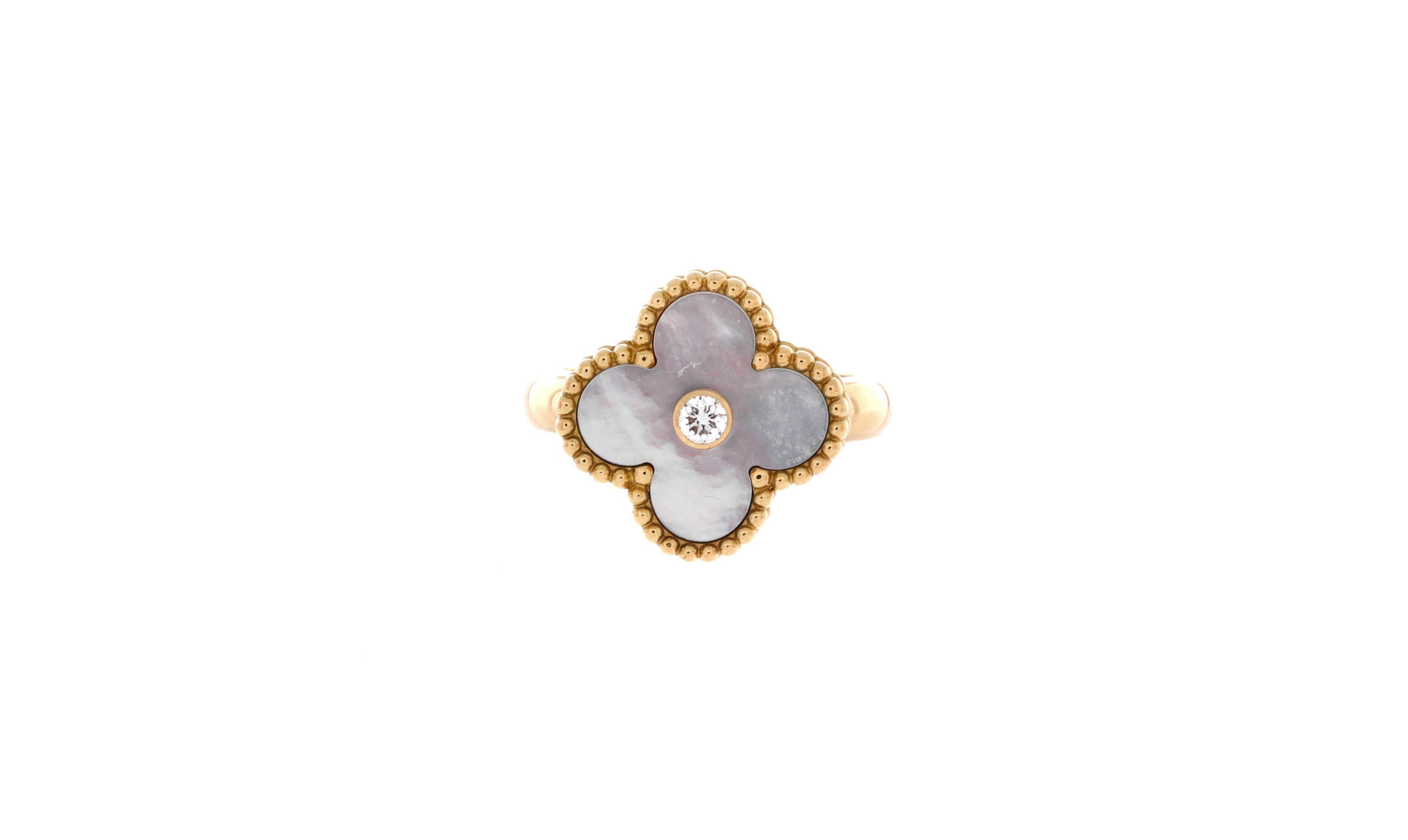 Pre-Owned Van Cleef and Arpels Vintage Alhambra Ring