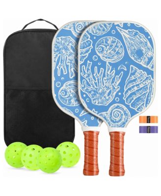USA Pickleball Approved Carbon Fiber Hybrid Pickleball Paddles Set With Carry Bag