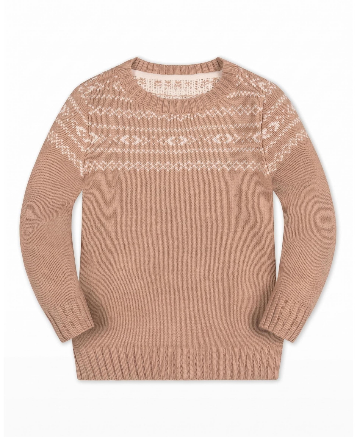Hope & Henry Toddler Boys' 2T-5T Fair Isle Long-Sleeve Organic Cotton Sweater