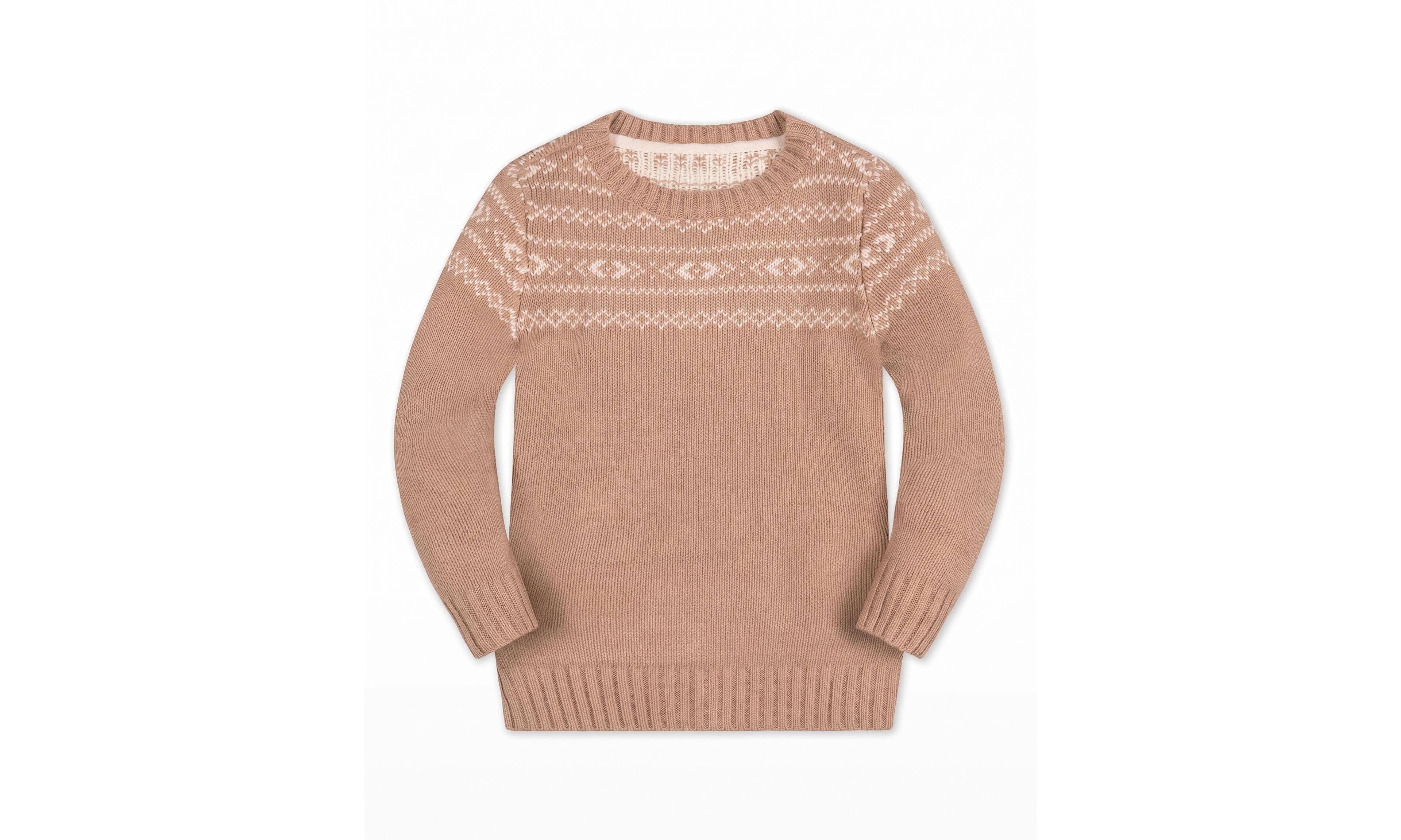 Hope & Henry Toddler Boys' 2T-5T Fair Isle Long-Sleeve Organic Cotton Sweater