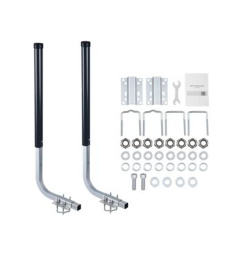 2-Piece Adjustable Steel Boat Trailer Guide Poles with PVC Sleeves