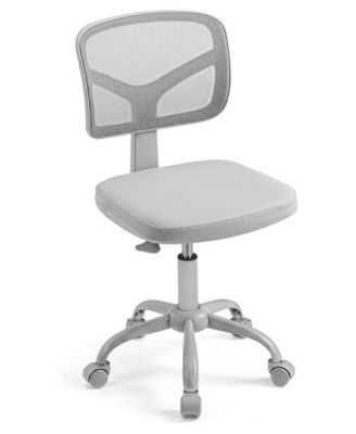Kids Swivel Study Chair Featuring Mesh Back and Wheels