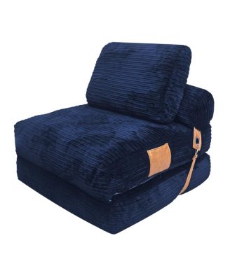 Lazy Sofa Bean Bag Chair, Folding Portable Convertible Lounge Chair