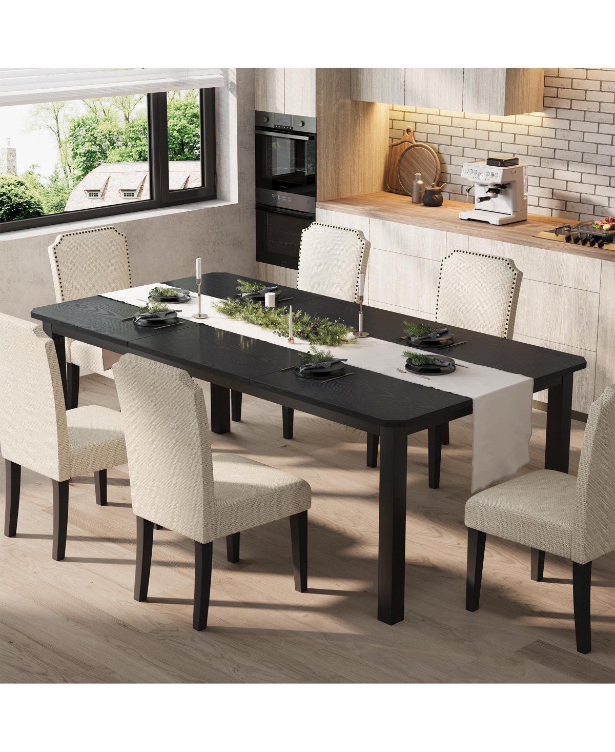 gaomon Dining Table for 8-10 People Room Only
