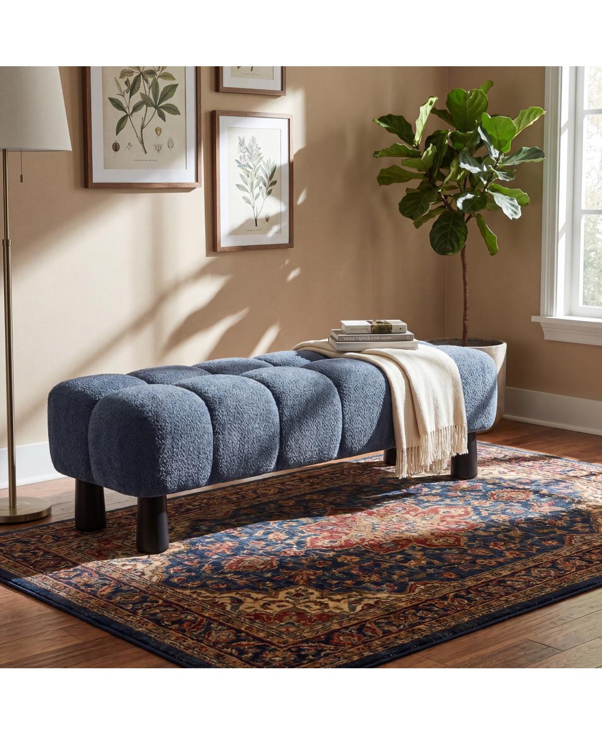 Streamdale Furniture 62.6'' Upholstered End of Bed Bench Ottoman 350 Pound