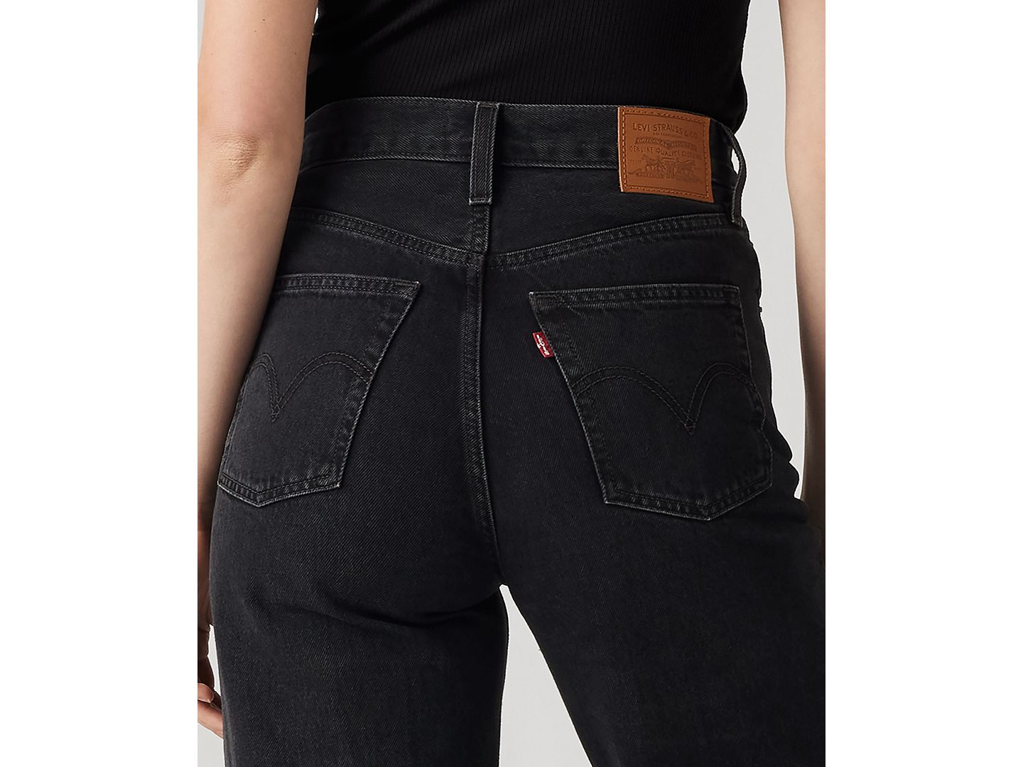 Женские джинсы Levi's Premium Ribcage Wide-Leg, цвет: Barely Freezing — фото 8