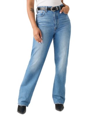 Women's Ribcage High-Rise Straight-Leg Jeans