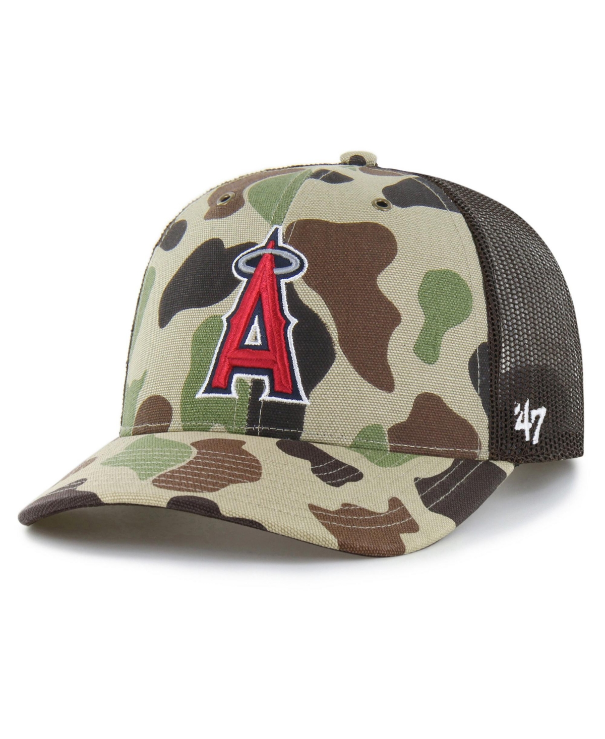 '47 Brand Men's Camo Los Angeles Angels Duck Camo Trucker Hat