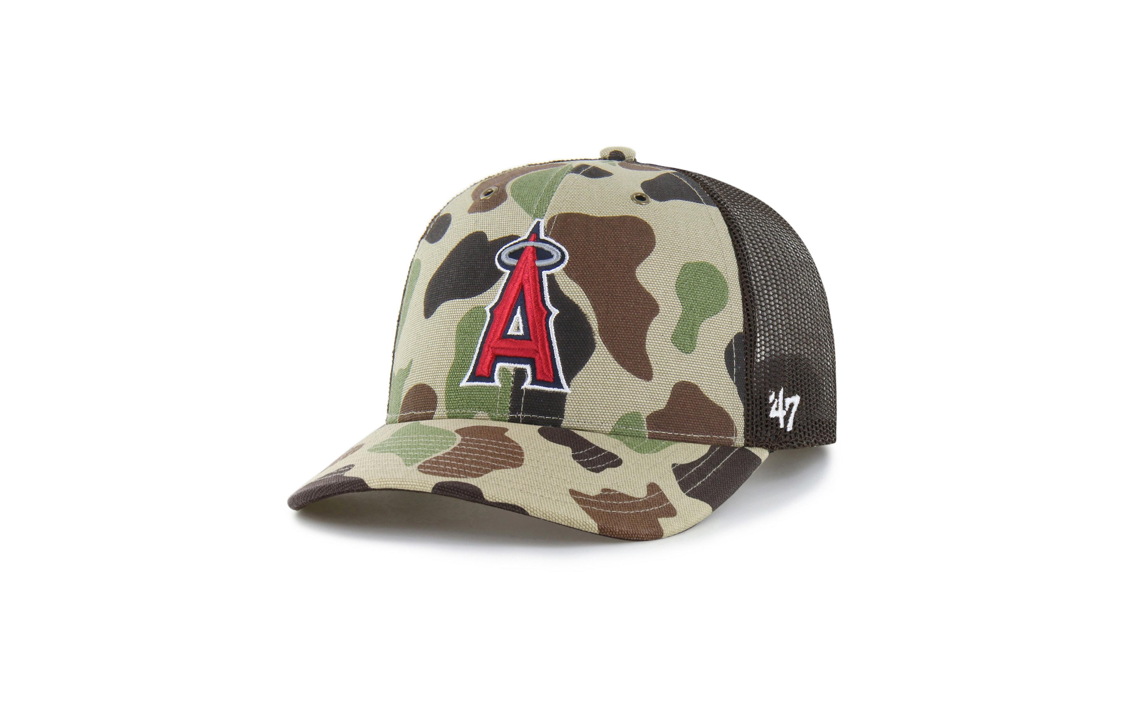 '47 Brand Men's Camo Los Angeles Angels Duck Camo Trucker Hat