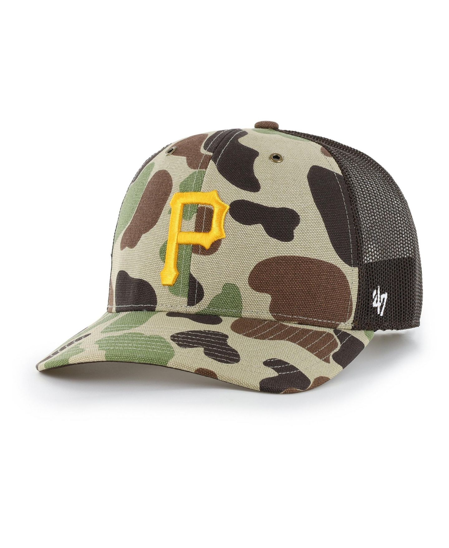 Мужская кепка '47 Brand Camo Pittsburgh Pirates Duck Camo Trucker Hat — фото 1