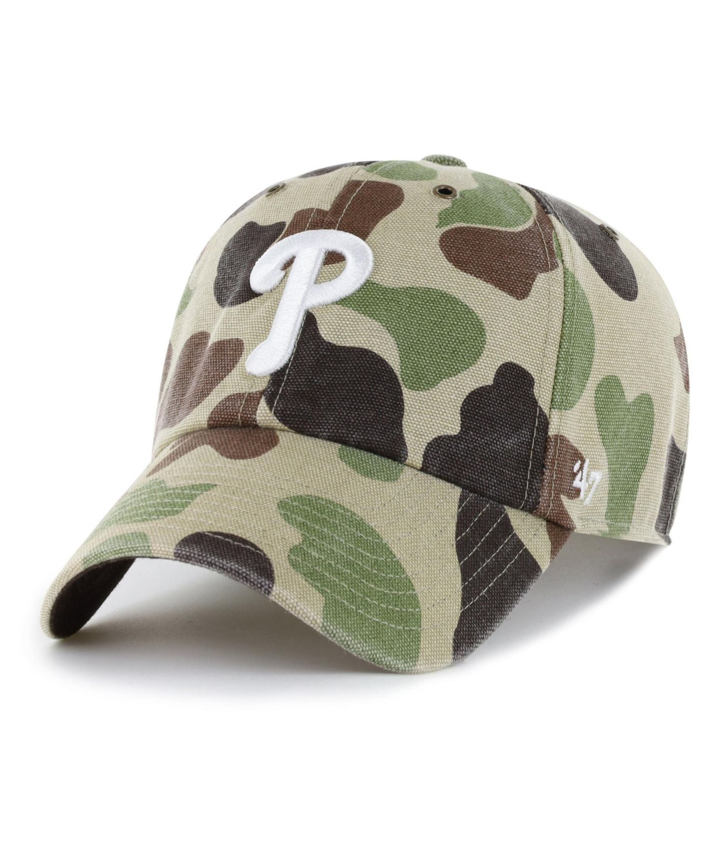 Мужская кепка '47 Brand Camo Philadelphia Phillies Duck Camo Clean Up Adjustable Hat — фото 1