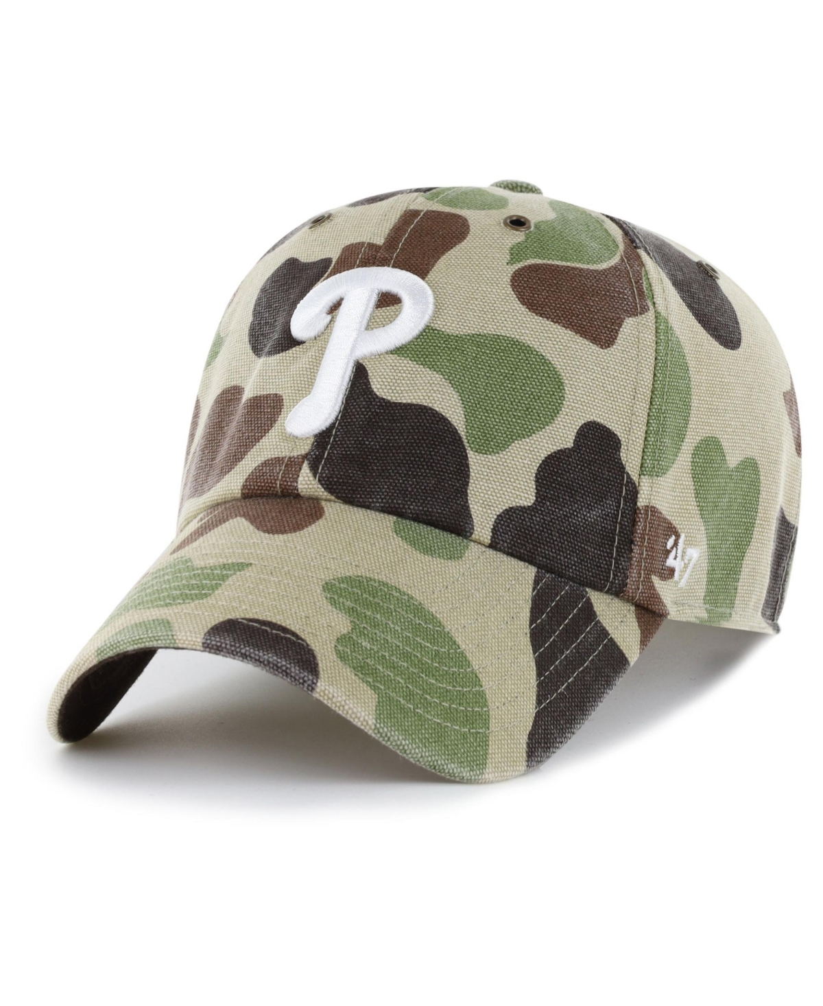 '47 Brand Men's Camo Philadelphia Phillies Duck Camo Clean Up Adjustable Hat - Camo