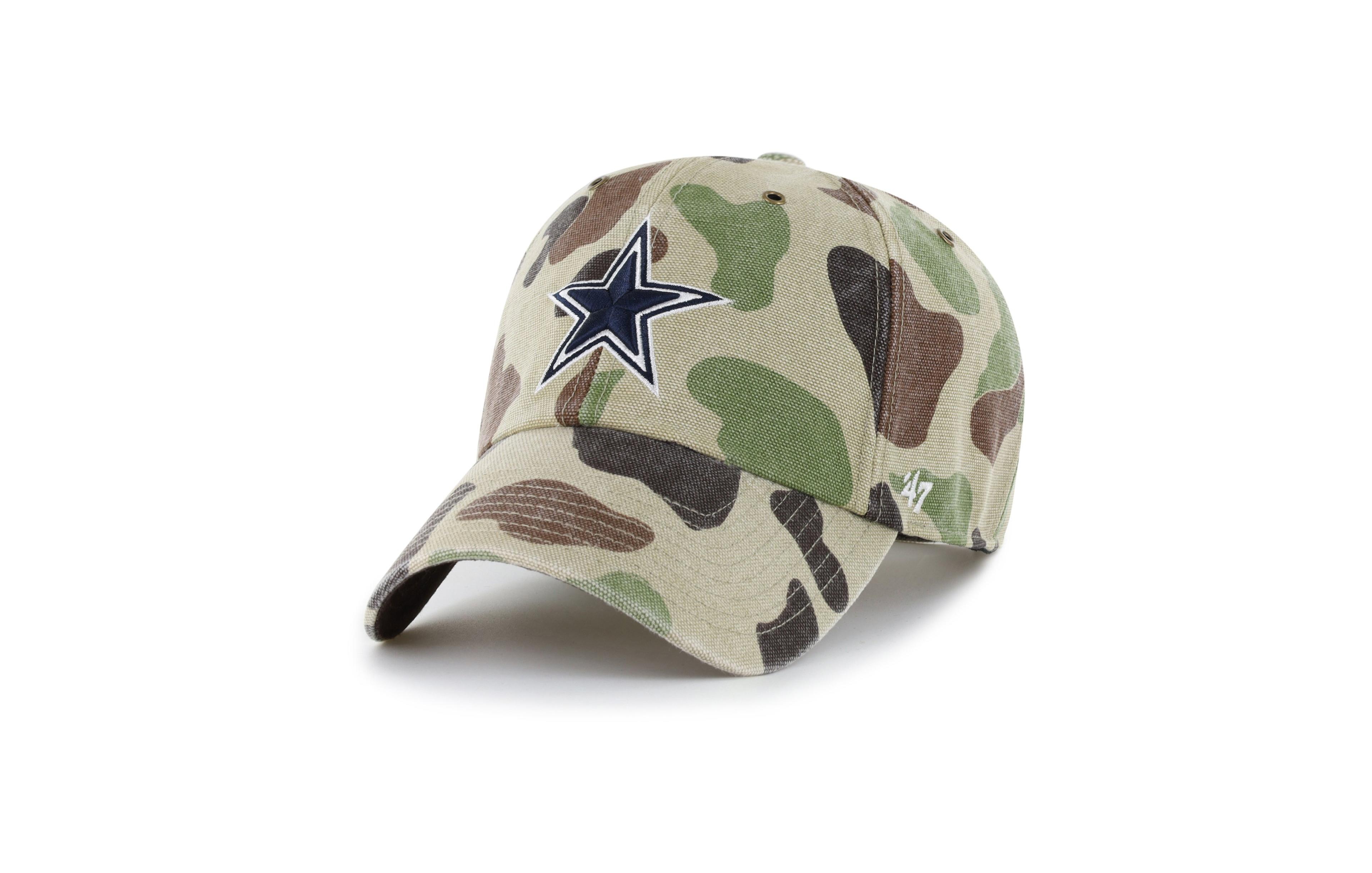 '47 Brand Men's Camo Dallas Cowboys Duck Camo Clean Up Adjustable Hat