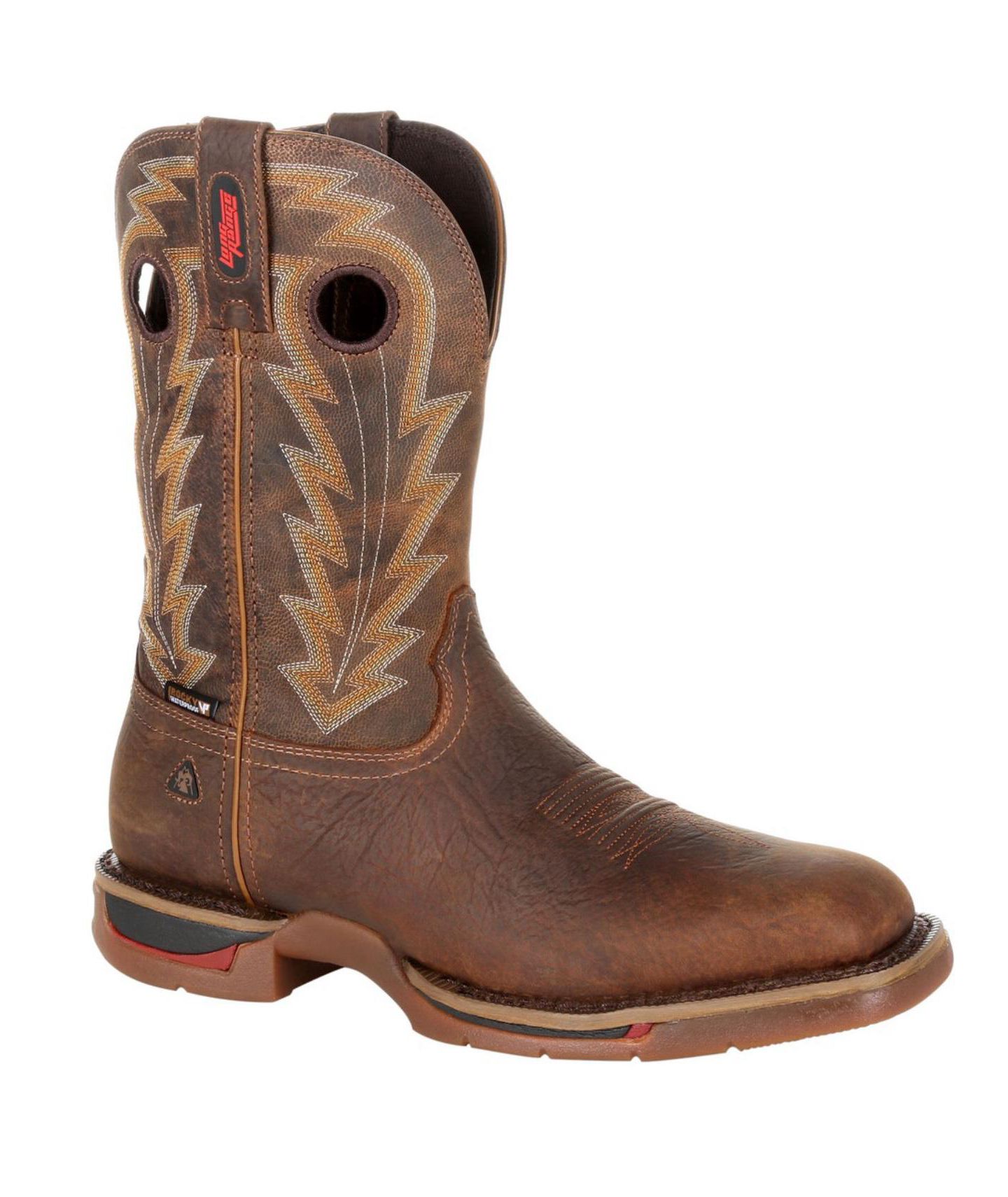 Мужские ботинки ROCKY Long Range 11" Waterproof Western Boot, цвет: Коричневый — фото 9