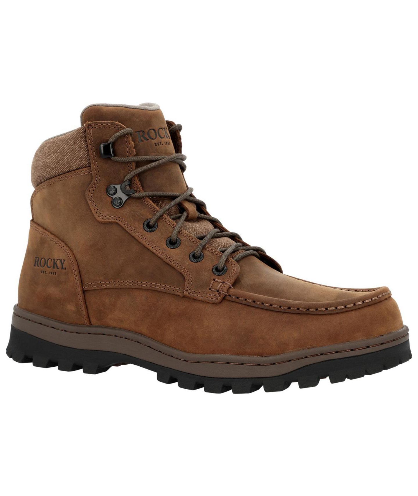Мужские ботинки ROCKY Outback LTE Moc Toe Hiker Outdoor Boot, цвет: Коричневый — фото 8