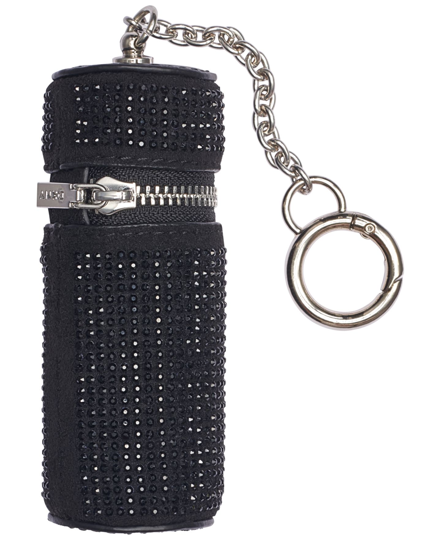Женский брелок DKNY Bag & Lipstick Rhinestone Embellished Bag Charm, цвет: Чёрный / Серебряный — фото 7