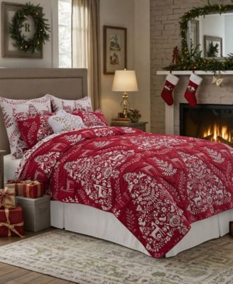 Noella Reversible Holiday 3-Piece Coverlet Sets