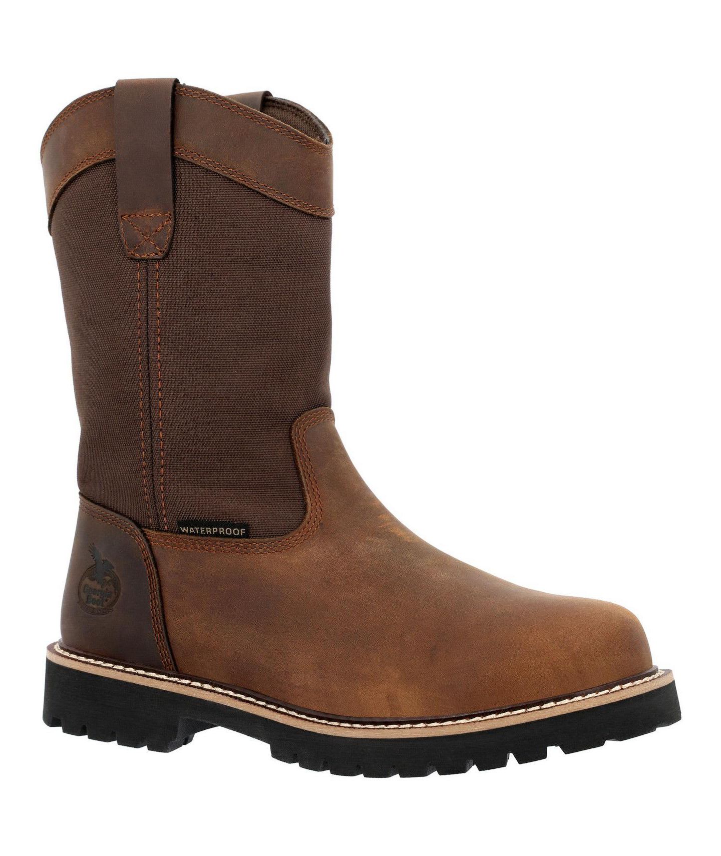 Мужские ботинки GEORGIA BOOT Core 37 Waterproof 10" Pull-On Work Boot, цвет: Коричневый — фото 9
