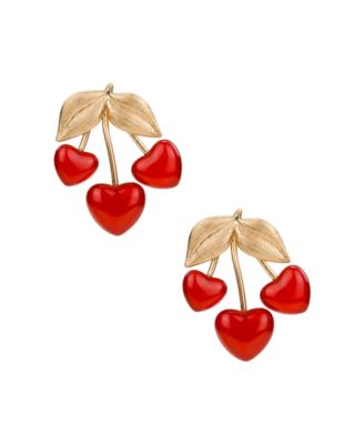 Gold-Tone Multi-Heart Drop Earrings