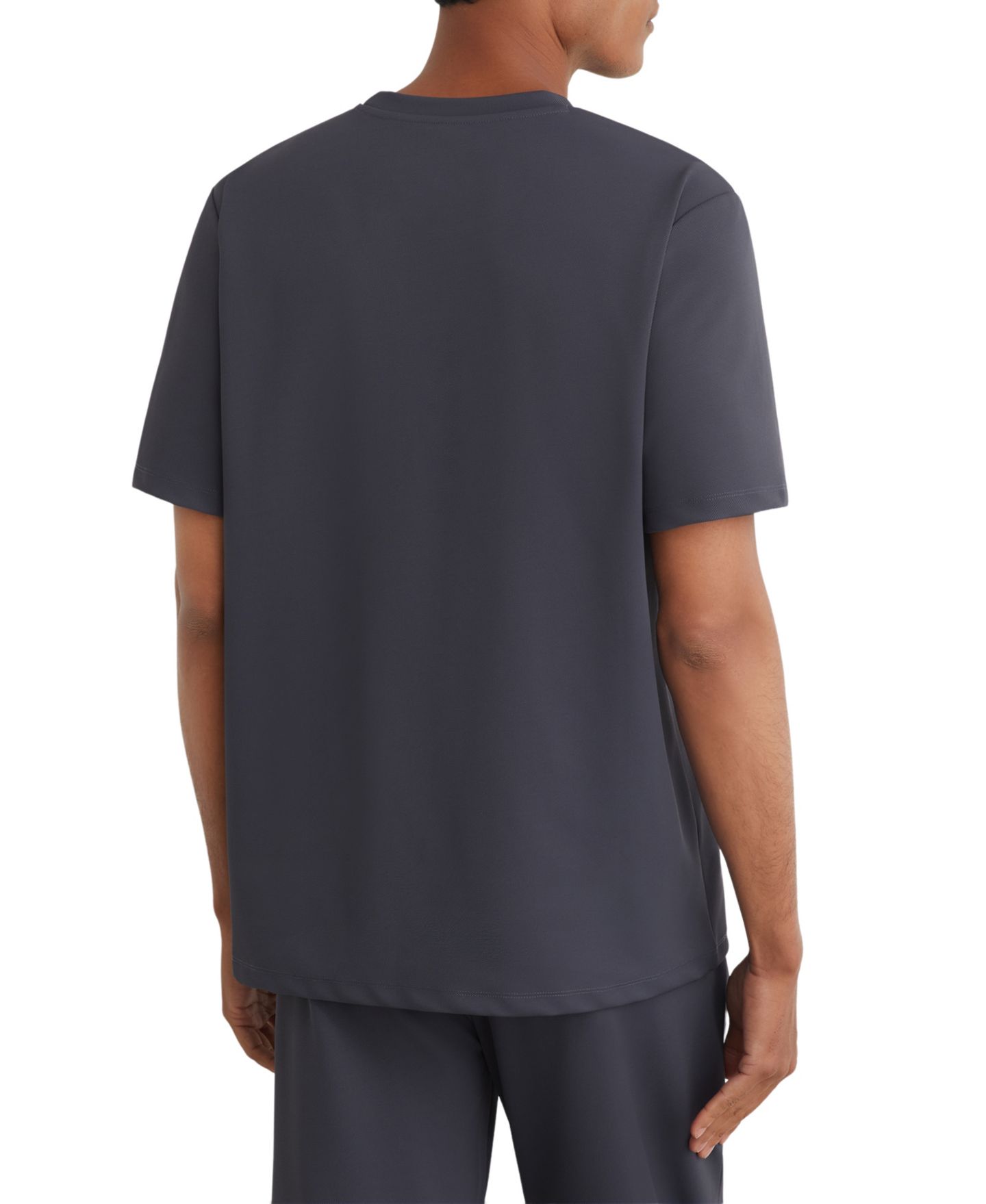 Мужская футболка REISS Day Stretch-Twill, цвет: Синий — фото 2