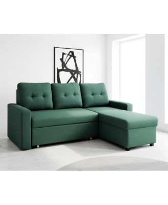 Convertible L Shaped Sleeper Sofa Bed for Small Spaces