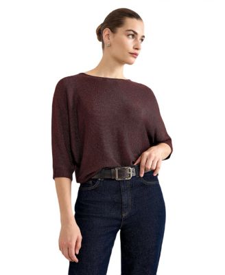 Women's Cristine Metallic Batwing Sweater