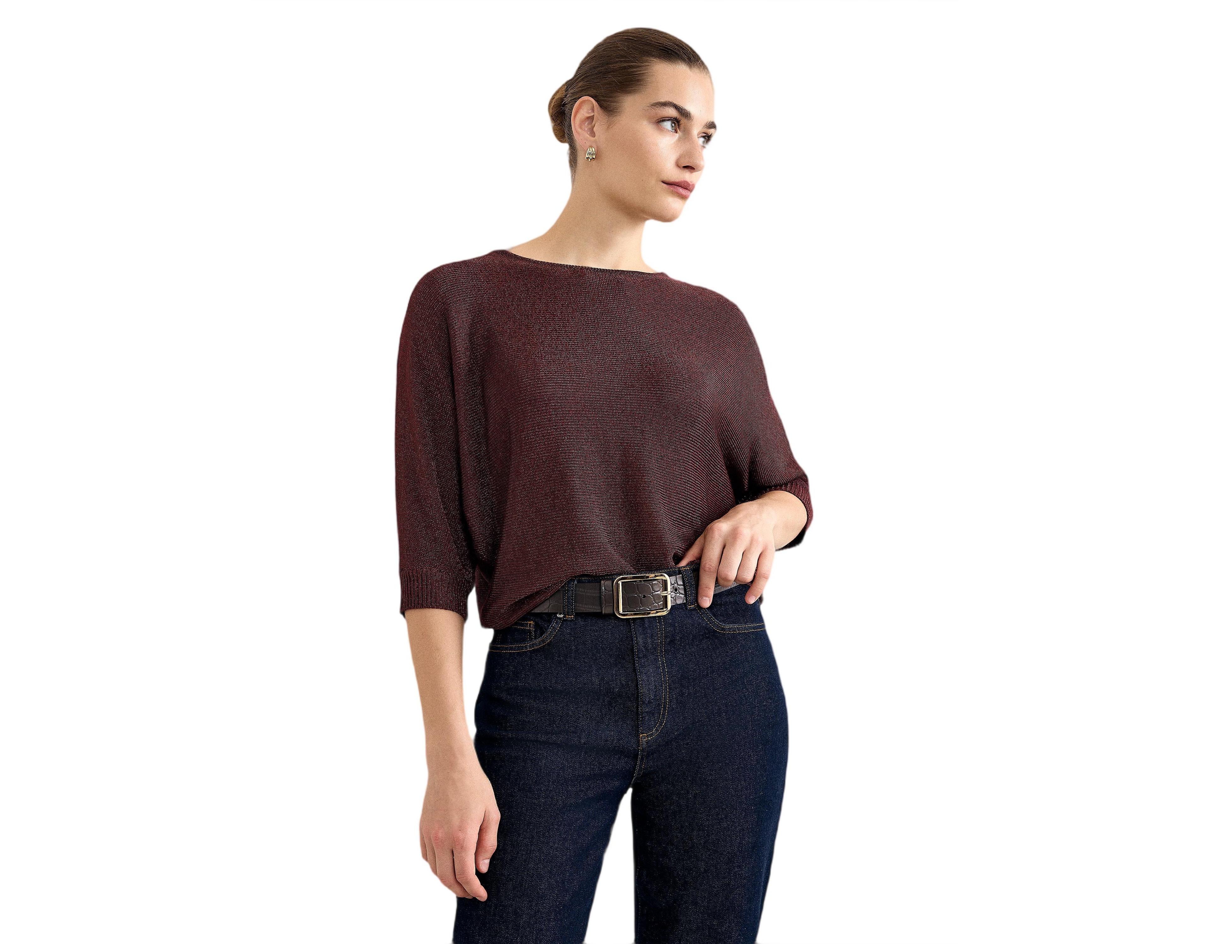 Phase Eight Women's Cristine Metallic Batwing Jumper